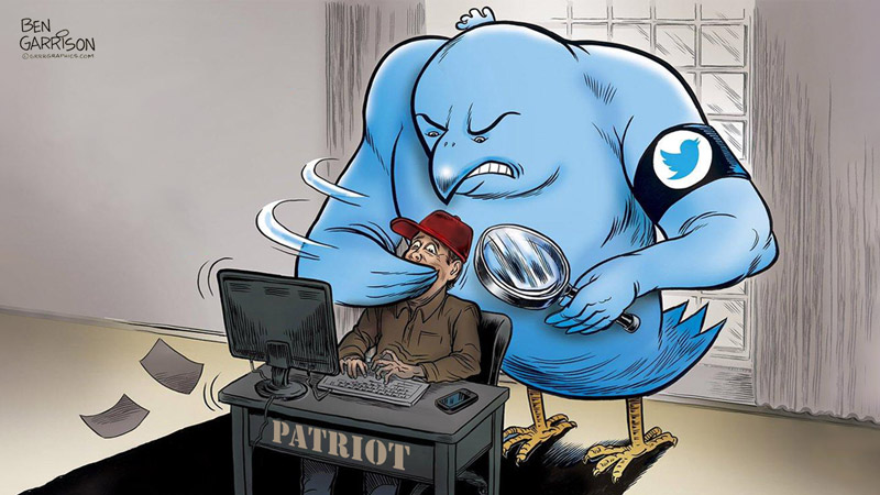 سانسور میهن پرستان جهان توسط توییتر