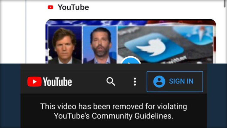 سانسور شدید پسر پرزیدنت ترامپ توسط یوتیوب