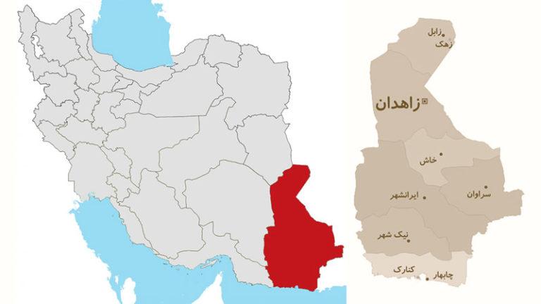 نقشه ایران سیستان و بلوچستان