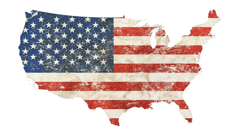 نقشه پرچم ایالات متحده آمریکا