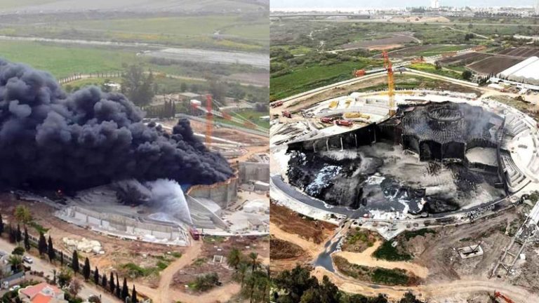 آتش سوزی و ویرانی ساختمان مقام عبدالبهاء (بهائی) در اسرائیل