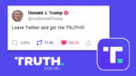 پرزیدنت ترامپ: توییتر را ترک‌ کنید و به حقیقت بپیوندید