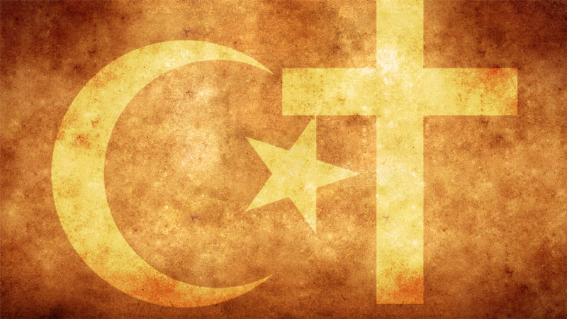 اتحاد هلال اسلام و مسلمین با مسیحیان و مسیحیت