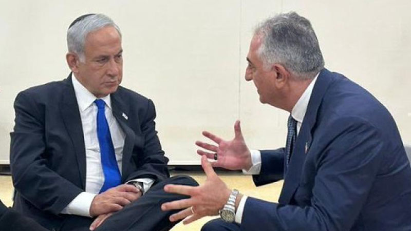 دیدار رضا پهلوی و بنیامین نتانیاهو نخست وزیر اسرائیل
