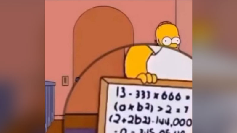 عدد معروف سیزده لیدر ری استارت در کارتون سیمپسون ها