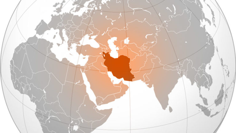 نقشه جهان ایران