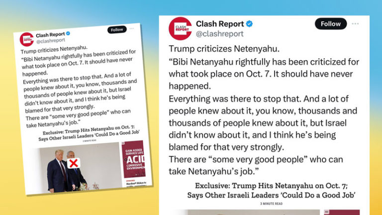 Clash Report - انتقاد ترامپ از نتانیاهو - می 2024