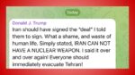 پرزیدنت ترامپ: همه تهران را تخلیه کنند