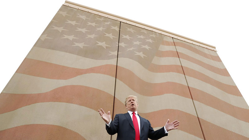 Donald Trump USA southern border wall