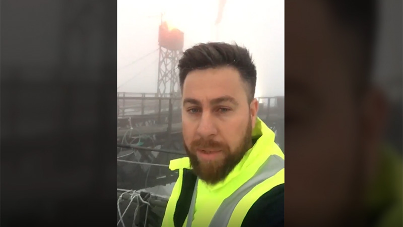 A RESTART Opposition member in a brave act shouted out “RESTART” on top of Sidney Harbour Bridge in Australia