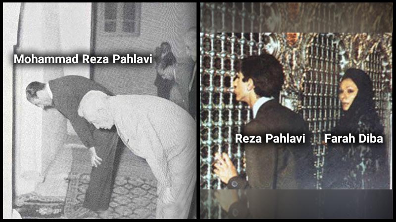 Mohammad Reza Shah Pahlavi and Farah Diba and Reza Pahlavi