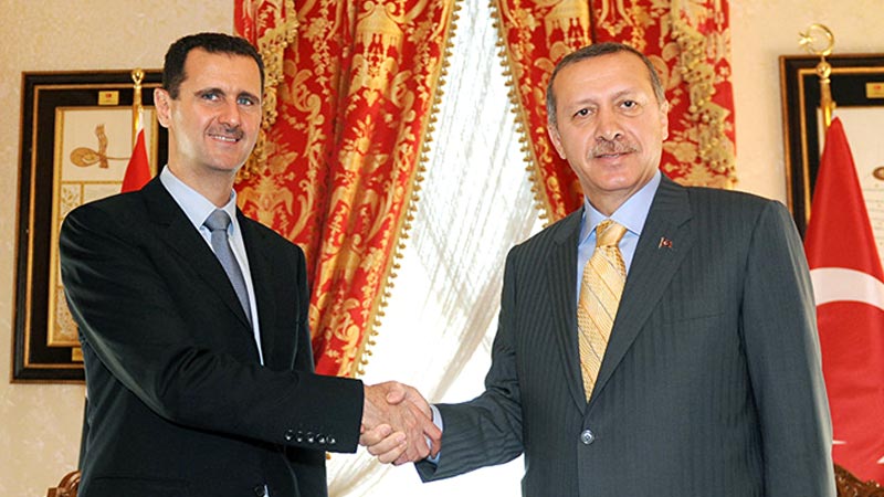 Recep Tayyip Erdoğan President of Turkey and Bashar al-Assad President of Syria