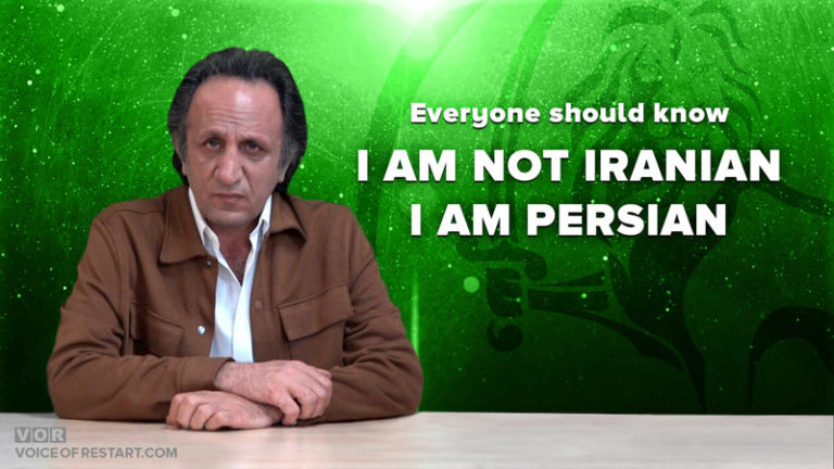 RESTART Leader - I am not Iranian, I am Persian